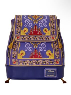 NWT Disney Loungefly Aladdin Magic Carpet Mini Backpack